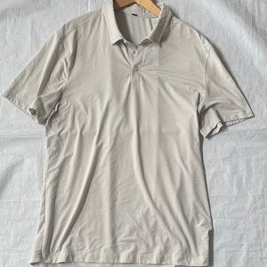 lululemon athletica evolution short sleeve Men's Polo striped xl